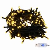 Roze Kunststof Kerstbal Set met 300 Warmwitte LED's - 56% Korting
