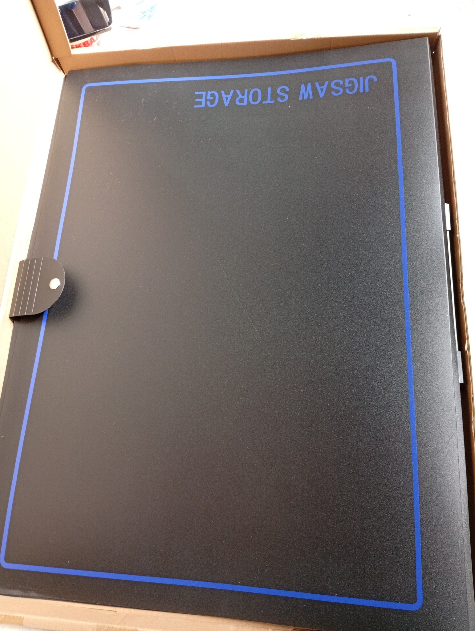 Puzzel Opbergmap voor 20 puzzels met HD-folievakken, ruimtebesparend, stofdicht, van Polypropyleen (PP) met handgreep