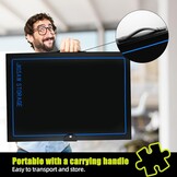 Puzzel Opbergmap voor 20 puzzels met HD-folievakken, ruimtebesparend, stofdicht, van Polypropyleen (PP) met handgreep