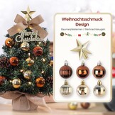 Mini Kerstboom 40cm met LED & Decoratie - 60% Korting!