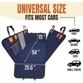 Achterbankverlenger hond met harde bodem & gaas - Heavy Duty autostoelhoes met grote zijkleppen voor volledige auto/SUV bescherming