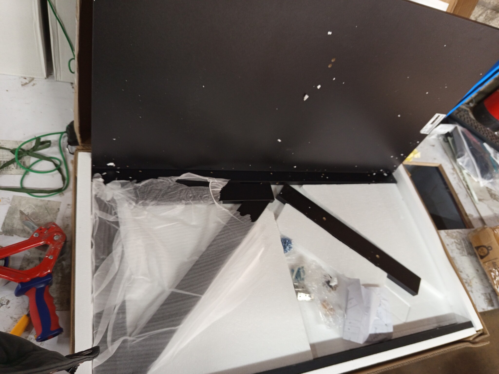Inklapbare Wandtafel van Bewerkt Hout - Zwart, 100x60 cm - 76% Korting