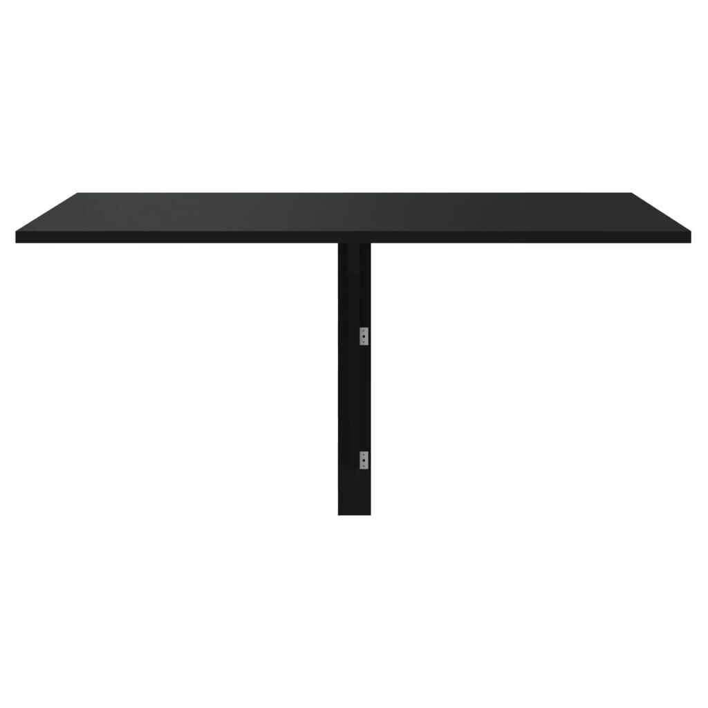 Inklapbare Wandtafel van Bewerkt Hout - Zwart, 100x60 cm - 76% Korting