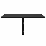 Inklapbare Wandtafel van Bewerkt Hout - Zwart, 100x60 cm - 76% Korting