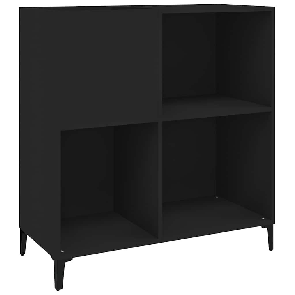 VidaXL Platenkast (84,5x38x89 cm) - Zwart (71% Korting)