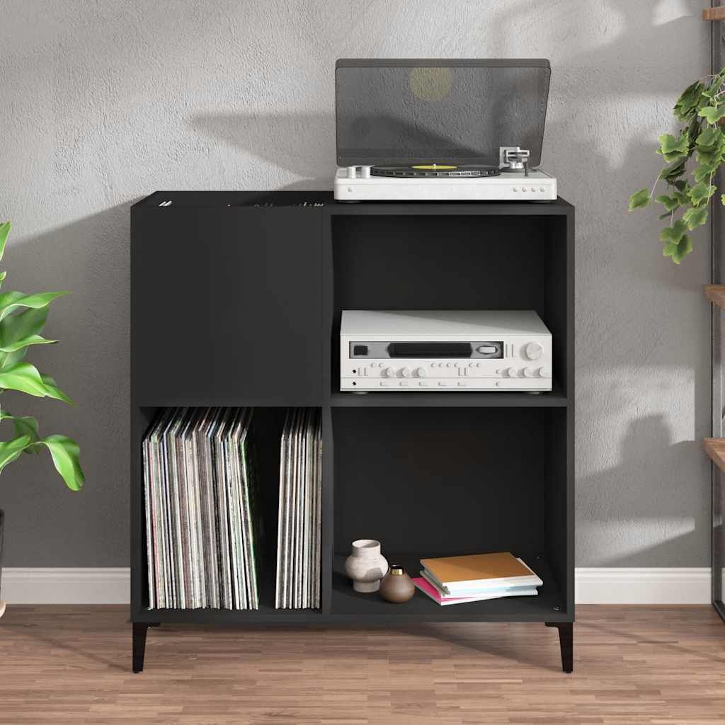 VidaXL Platenkast (84,5x38x89 cm) - Zwart (71% Korting)