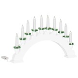 Kerst Kaarsenboog met 10 LED Kaarsen, Grenenhout, Wit - 61% Korting
