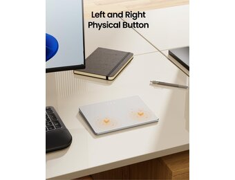 Touchpad Bluetooth Multi-touch Oplaadbaar Draagbaar Zeer Nauwkeurig schakelt tussen 3 apparaten voor Windows PC laptop desktop - wit