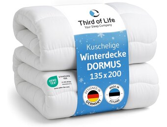 Dekbed 135x200 cm Extra Warm Ademend Anti-allergie 400 g/m² – Gemaakt in Europa