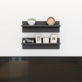 VidaXL Wandschappen 2 stuks Grijs - 55% Korting!