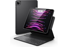 iPad Pro 12.9" Hoes met Toetsenbord - Zwart (46% Korting)