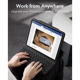 Toetsenbordhoes voor iPad Pro 12.9 (2022/2021) - Magnetisch, afneembaar, portret/landschap, licht & draagbaar, zwart