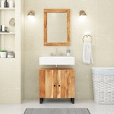 vidaXL Spiegel 70x50cm - Massief Acaciahout - 72% Korting!
