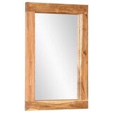 vidaXL Spiegel 70x50cm - Massief Acaciahout - 72% Korting!