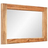 vidaXL Spiegel 70x50cm - Massief Acaciahout - 72% Korting!