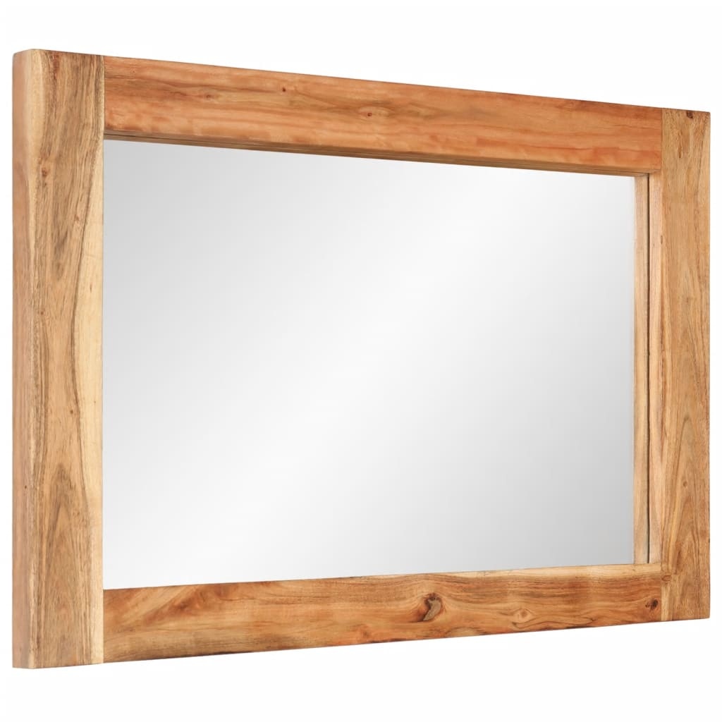 vidaXL Spiegel 70x50cm - Massief Acaciahout - 72% Korting!