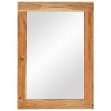 vidaXL Spiegel 70x50cm - Massief Acaciahout - 72% Korting!