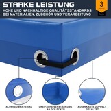 Platte Aanhangertarp PVC 500g Blauw Waterdicht Scheurvast UV-bestendig Reflecterend 208x114x10 cm