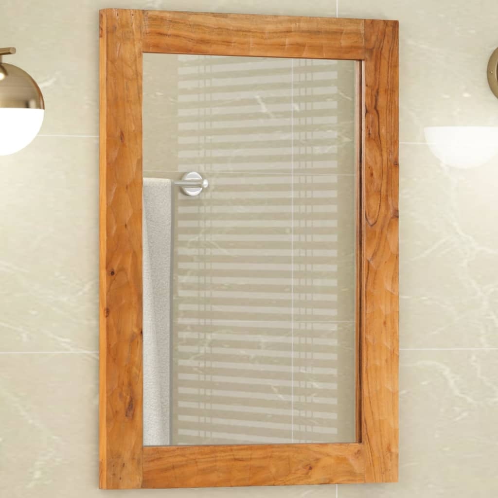 Acaciahouten Badkamerspiegel 50x70cm - 84% Korting!