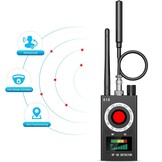 Wanzen Detector Anti-Spy RF Detector voor GPS & GSM Trackers Verborgen Camera's Afluisterapparaten Laser Zoeker voor thuis, kantoor, hotel
