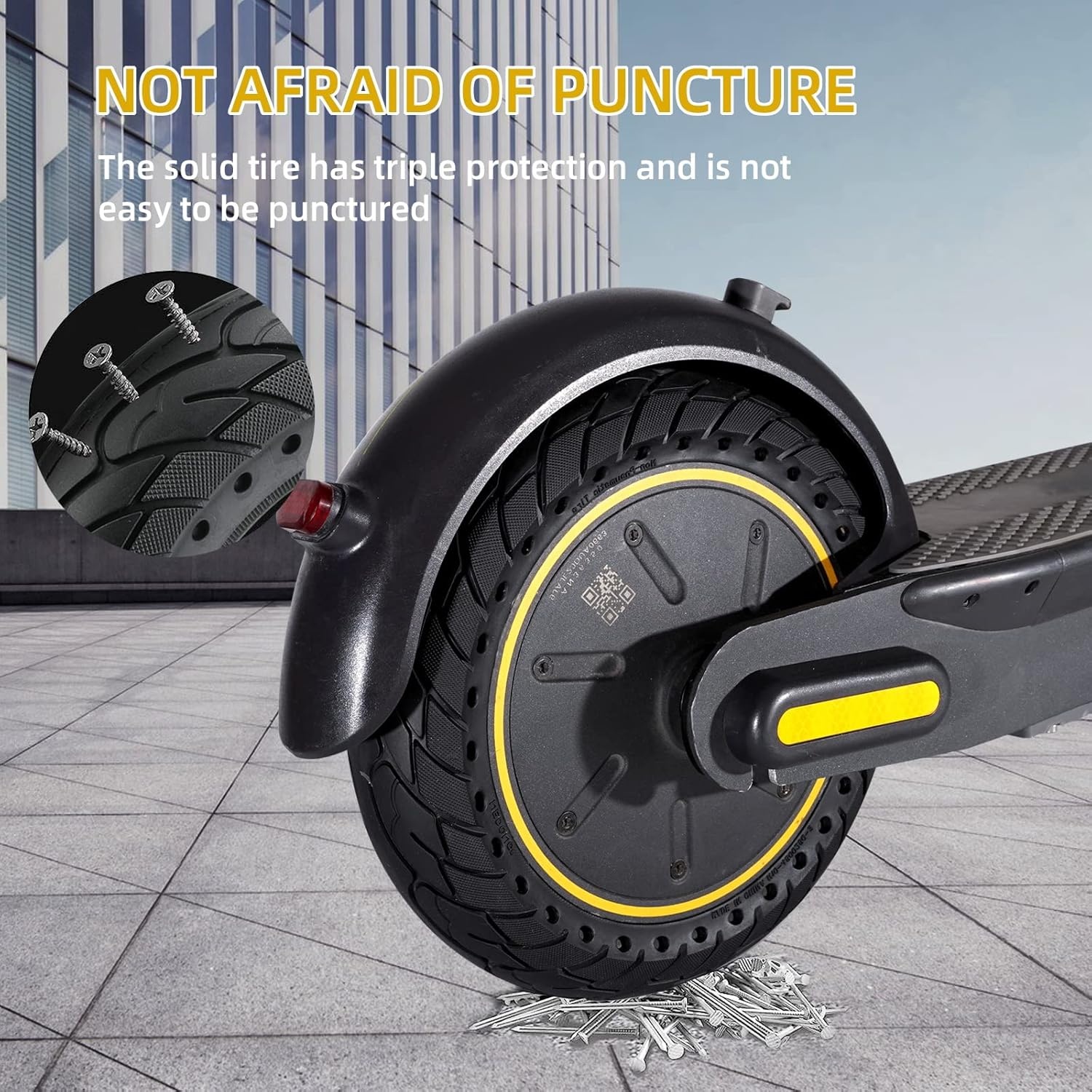 Massieve Scooterbanden 10" 48% Korting | Lekvrij