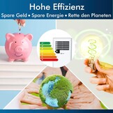 Mobiele airconditioner 3-in-1: koelen, ventileren, ontvochtigen 9000 BTU met afvoerslang, afstandsbediening, model 2024