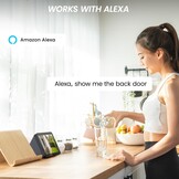 Buitenbewakingscamera solar draadloos 2K, installatievrij, met PIR bewegingsmelder, kleur nachtzicht, IP65 waterdicht, Alexa compatibel, set van 2