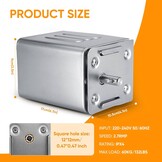 Elektrische barbecue motor 15W 60kg 2,7rpm RVS voor buiten, spit, kip, varken & geit