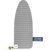 Strijkplankhoes met Dikke Vulling, Hittebestendig en Reflecterend, 100% Katoen, voor 130-140x40-45 cm strijkplanken