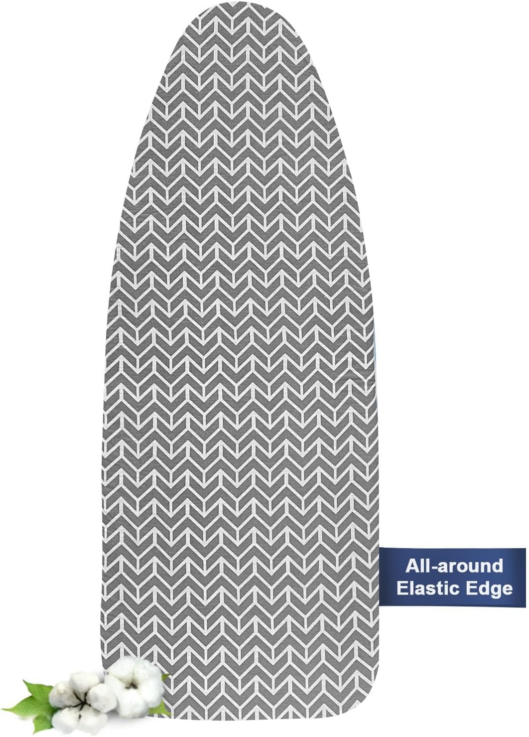 Strijkplankhoes met Dikke Vulling, Hittebestendig en Reflecterend, 100% Katoen, voor 130-140x40-45 cm strijkplanken