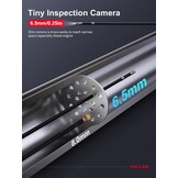 Endoscoop Camera 360° Draaibare Kop, Dubbele Probe 6.5 mm, 5 Inch HD Display, IP67 Waterdichte Kabel 1.5 m