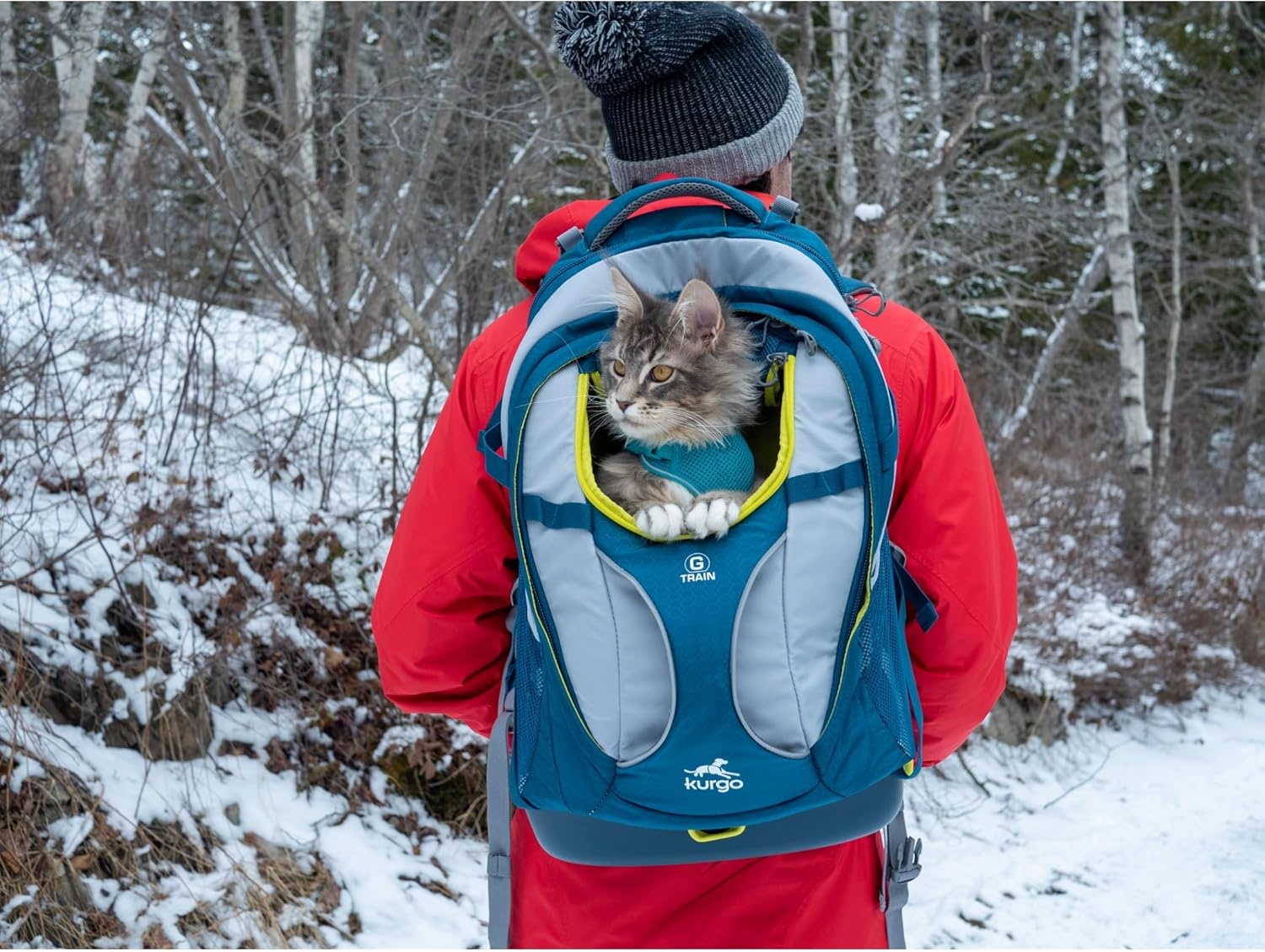 Draagrugzak voor kleine honden en katten, geschikt voor wandelen en reizen, waterdichte bodem, handsfree, tot 11,3 kg, inktblauw