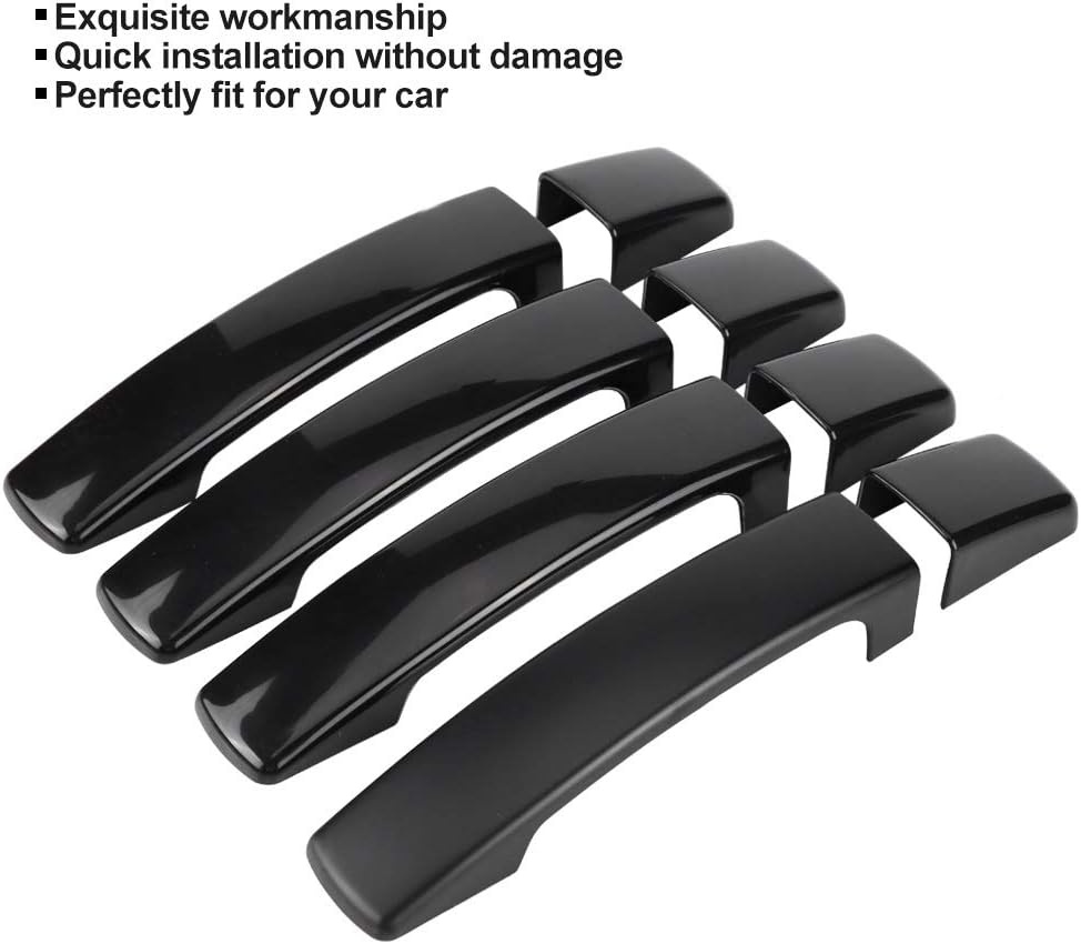 Deurklinkafdekking Glanzend Zwart (4 stuks) - 33% Korting