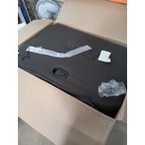 vidaXL Massagestoel verstelbaar stof donkerbruin