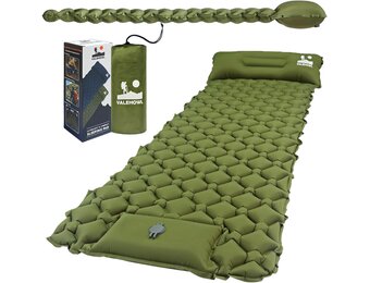 Ultralichte Kampeer Slaapmat R-Waarde 3.0 - 4 Seizoenen, Waterdicht, Duurzaam 40D Nylon TPU, Snel Opblaasbaar