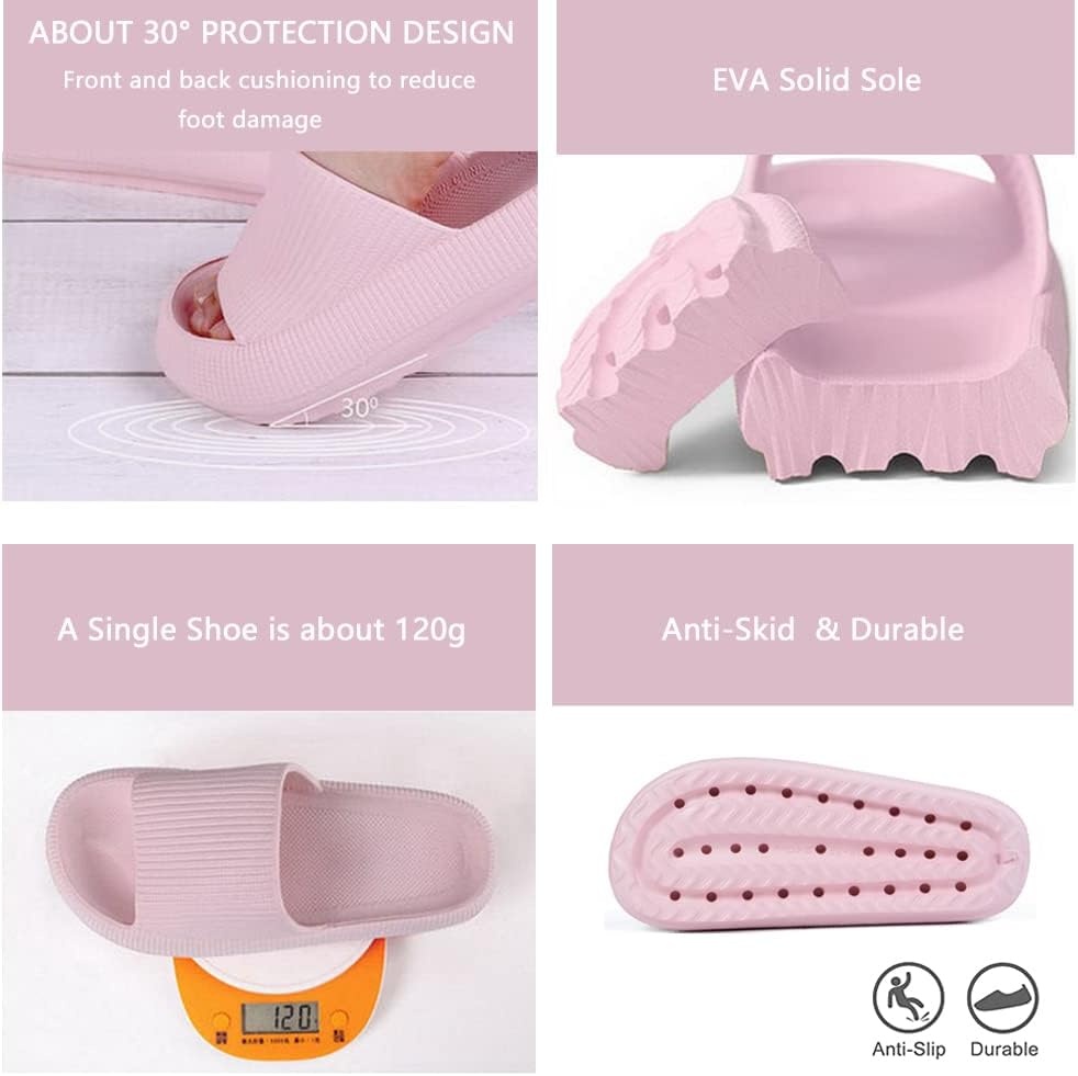 Zachte Comfortabele Slippers voor Mannen en Vrouwen - Antislip Zool, Ergonomisch Cloud Design, Voetpijn Verlichtend