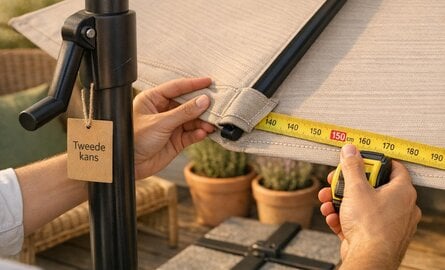Tweedekans parasol kopen: het beste moment en de valkuilen