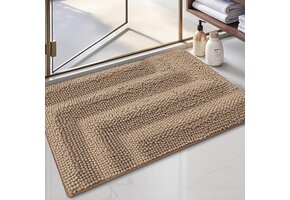 Badmat Chenille Beige 50x80cm - 64% Korting!