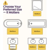 Chenille Badmat Antislip 50x80cm Beige - 54% Korting!