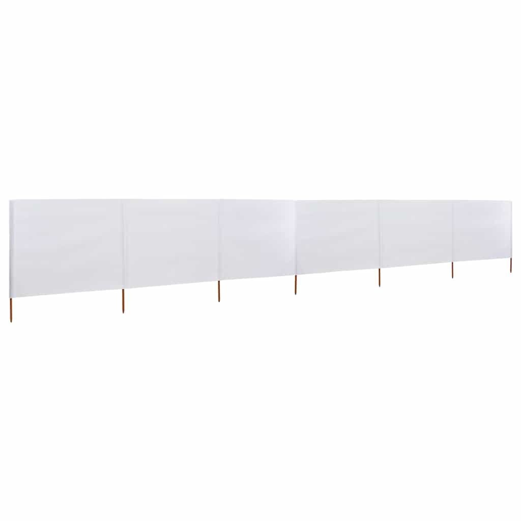 vidaXL Windscherm 6-panelen wit - 62% Korting