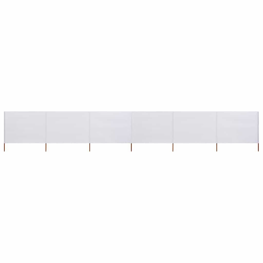 vidaXL Windscherm 6-panelen wit - 62% Korting