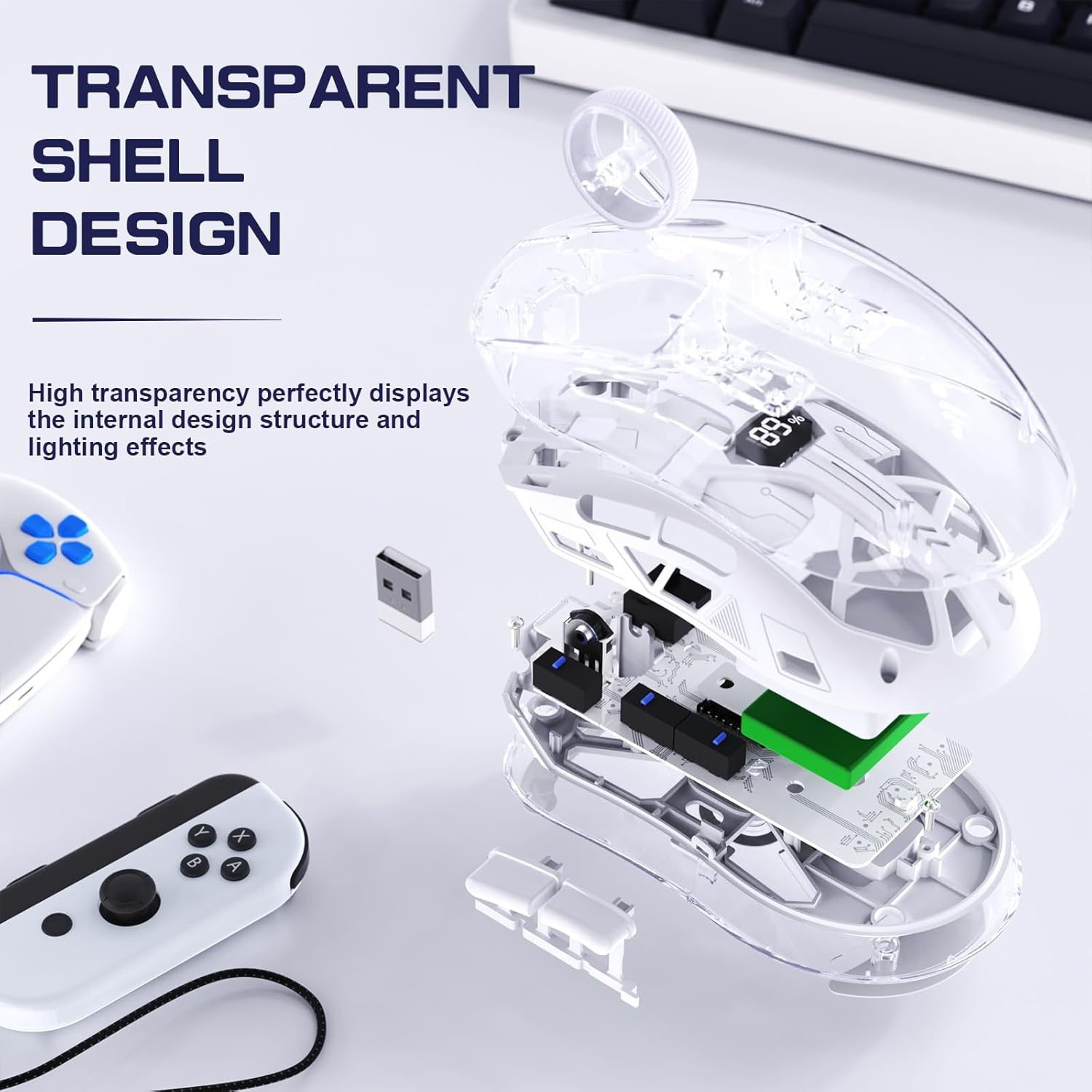 Draadloze Gamingmuis Dual-Mode RGB - 50% Korting