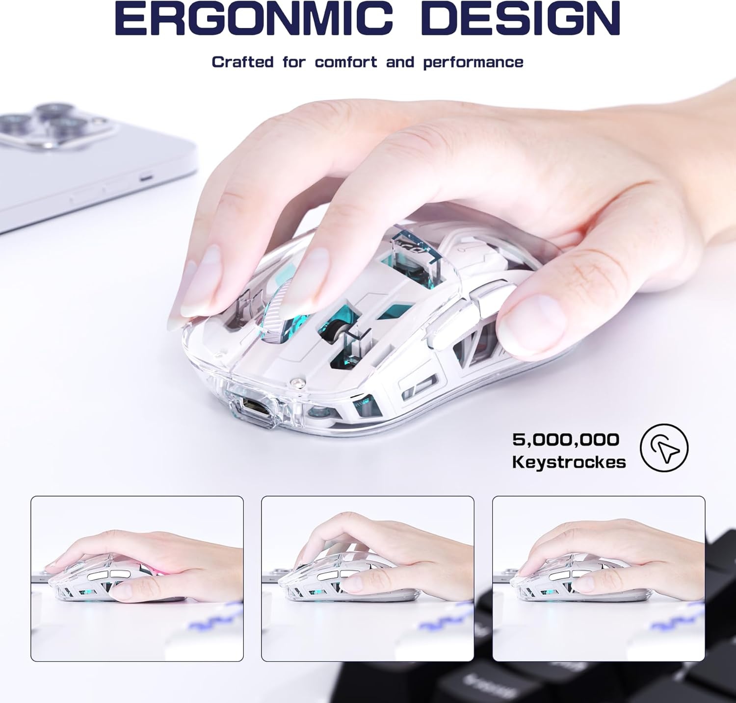 Draadloze Gamingmuis Dual-Mode RGB - 50% Korting