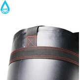 Bokszak Water/Lucht Zwart, instelbaar gewicht 20-120 kg, realistisch trainingsgevoel