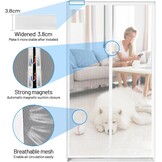 Magnetisch Vliegengaas Balkondeur 90x190cm - Zonder Boren