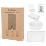 Magnetische Hordeur - 90x190cm - Zonder Boren - Wit (-17%)