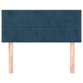 Hoofdbord Fluweel Donkerblauw 100x5x78/88 cm - 58% Korting