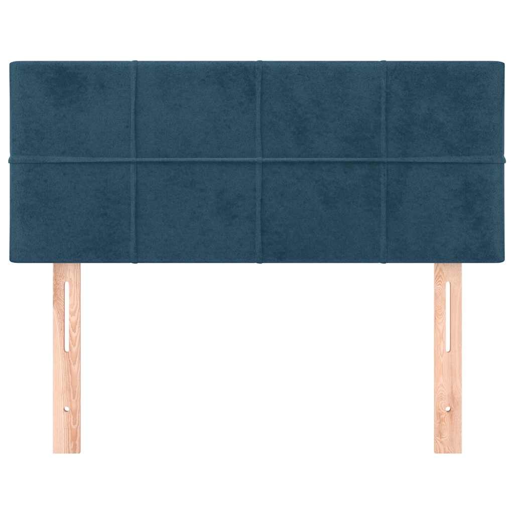 Hoofdbord Fluweel Donkerblauw 100x5x78/88 cm - 58% Korting