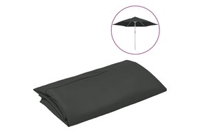 Parasol Vervangingsdoek 300 cm Antraciet (53% Korting)