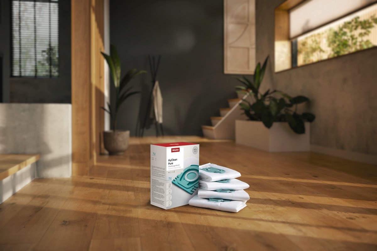 Miele HyClean Pure Stofzuigerzakken (4 stuks + filter) - 60% Korting